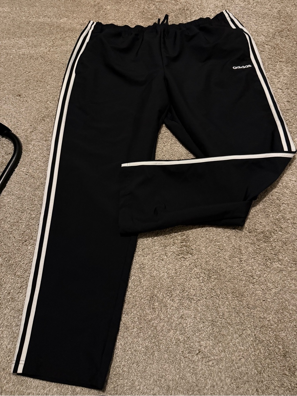 Adidas men’s black athletic pants 3X